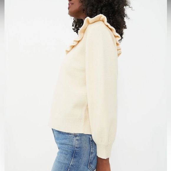 HYACINTH HOUSE

Cream Ruffle Ramona Sweater - Picture 3 of 10